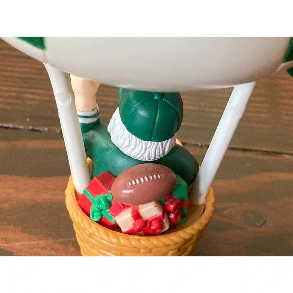 NFL‎ New York Jets Santa's Watching Blimp Ornament in Box Russ Christmas Green
